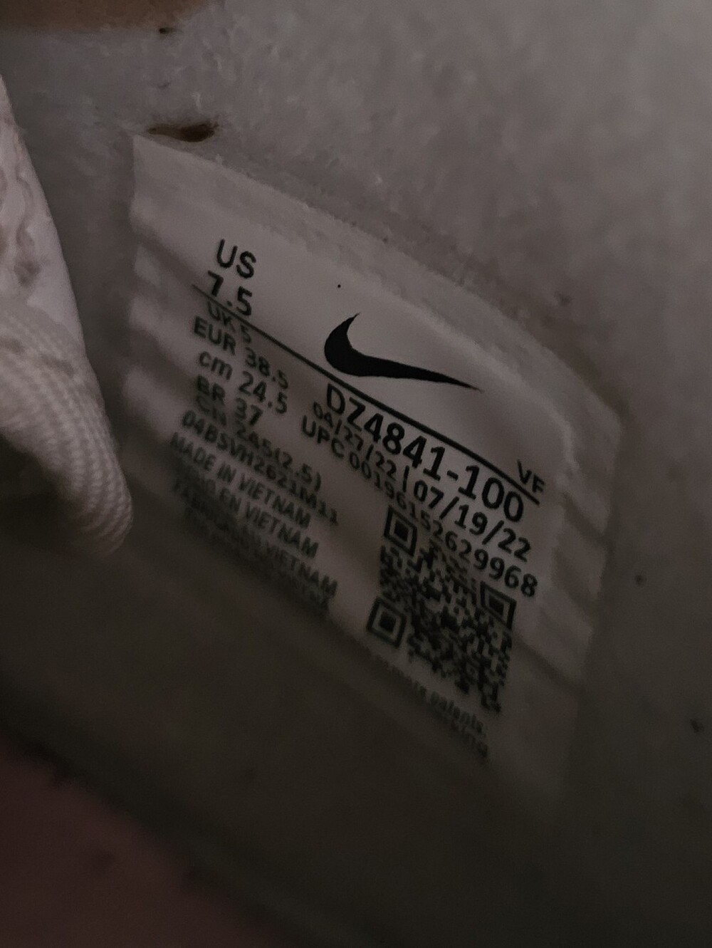Nike Women's Air Force 1 Mid 'Tunnel Walk' sneakers Size 7.5 - Picture 7 of 7
